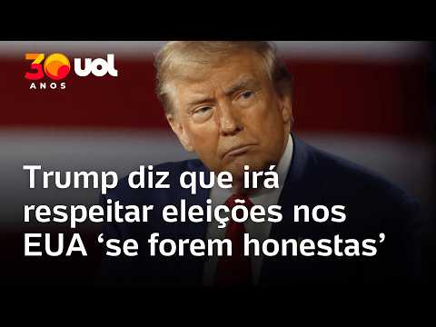 Trump diz que respeitará resultado das eleições de meio de mandato nos EUA ‘se elas forem honestas’