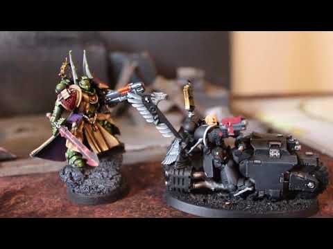 Azrael Conversion for Dark Angels (plus outrider Ravenwing Chaplain)