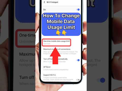 How To change Mobile Data Usage Limit #shorts #ytshorts #viralvideo #viralshorts #viral #trending