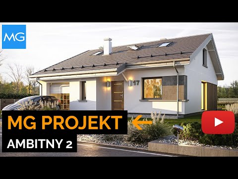 Projekt domu Ambitny 2 MG Projekt - 121,16 m2 - koszt budowy 232 tys. zł
