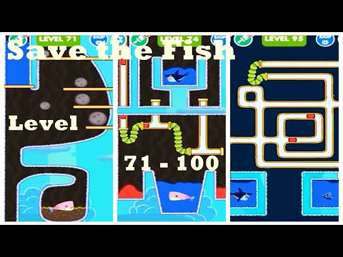 Save the Fish Pin HD - Pull the pin Level 71 - 100 | walkthrough | mini game | ads | puzzle