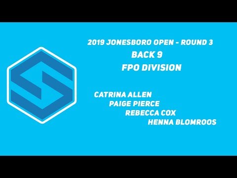 DGPT - Jonesboro Open - FPO Round 3 - Back 9