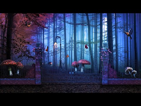 Mythical mystical magical mushroom fantasy forest/forest sounds/relaxing music for sleep/relaxation