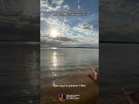 Acesso ao lago do Condomínio Recanto do Sábia no Lago Corumbá IV em Alexânia/GO