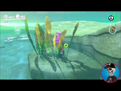 Super Mario Odyssey Guide Seaside Kingdom Power Moon # 57