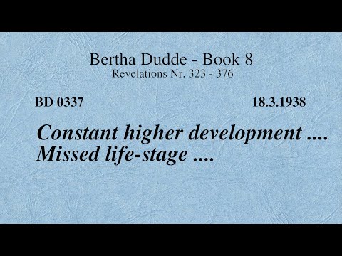 BD 0337 - CONSTANT HIGHER DEVELOPMENT .... MISSED LIFE - STAGE ....