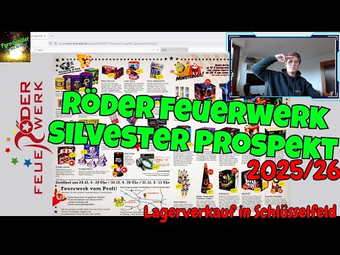 Röder Feuerwerk Prospekt 2025/26 | Lagerverkauf in Schlüsselfeld | Pyrozündler