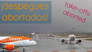 ¡Numerosos despegues abortados! Tormenta y lluvias en el Aeropuerto de Málaga #DANA