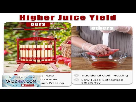 Garvee 4.75 Gal Manual Fruit Press with T Handle For Kitchen Use