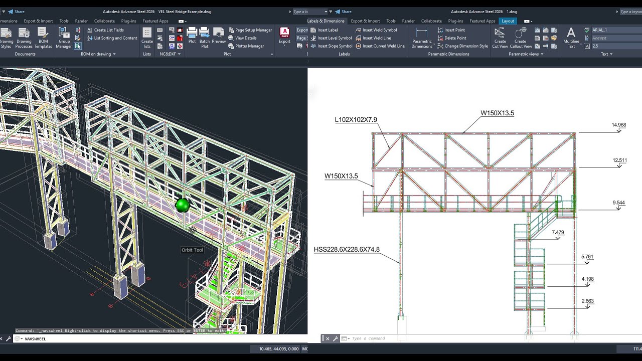 Advance Steel Tutorial - Automated Detailing and Drawings in Minutes!