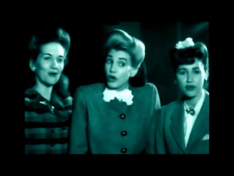 Andrew Sisters Live “Boogie Woogie Bugle Boy” 1941 [HD-Remastered Audio]