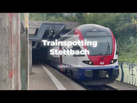 [4K] Trainspotting in Stettbach 🇨🇭 |  Trains of S-Bahn Zürich