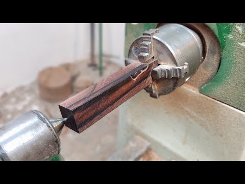 Making a beautiful and elegant piece with ebony wood