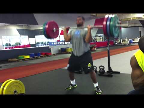 Easy 286 lb power clean
