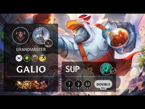 Galio Support vs Thresh - KR Grandmaster Patch 10.25