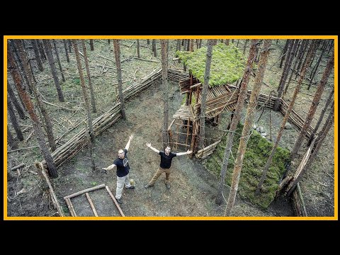 Bushcraft Camp [S04/E05] Der große Wall - Lagerbau Outdoor Super Shelter