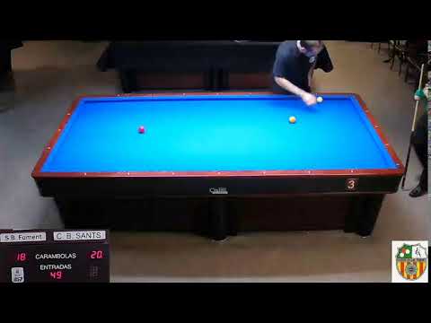 LLIGA CATALANA 3 BANDES 3ª. DIV  -  S.B. FOMENT MOLINS C  vs  C.B. SANTS