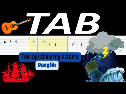 🎸 Taki był cholerny sztorm (Pacyfik) - melodia TAB (gitara) 🎵 TABY I NUTY W OPISIE 🎼