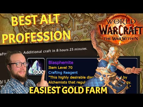 PASSIVE GOLD! Use Alchemy to PRINT Gold by making Blasphemite World of Warcraft The War Within