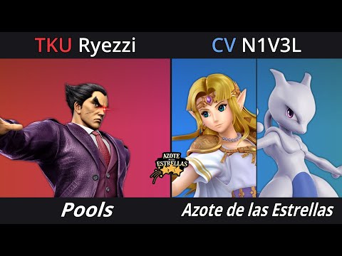 Azote de las Estrellas 8 - Pools - N1V3L (Zelda, Mewtwo) vs Ryezzi (Kazuya)