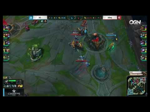 KT vs BBQ Highlights Game 1 LCK Spring 2017