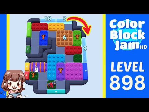 Color Block Jam Level 898 Solution Walkthrough