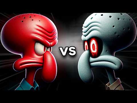 Camalardo Rojo VS Calamardo Siniestro