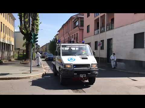Sanificazione di strade e luoghi pubblici a Rescaldina