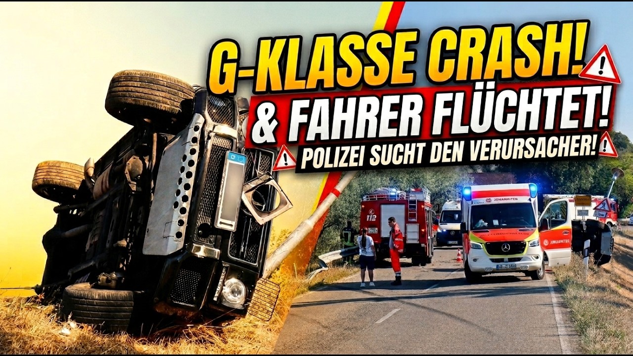 Mercedes G63 kracht mit voller Wucht in Leitplanke – Fahrer flüchtet nach schwerem Unfall in Ketsch
