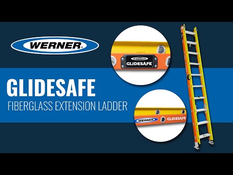 Werner GLIDESAFE Fiberglass Extension Ladder Overview with Rep
