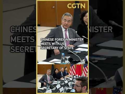 Chinese Foreign Minister Wang Yi meets with US Secretary of State Marco Rubio