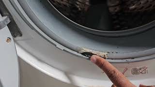 Repair door gasket/seal/bellow on a front load washing machine