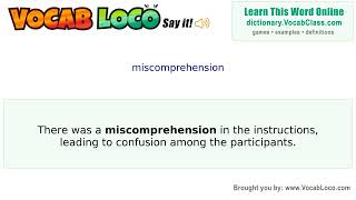 Video thumbnail for miscomprehension