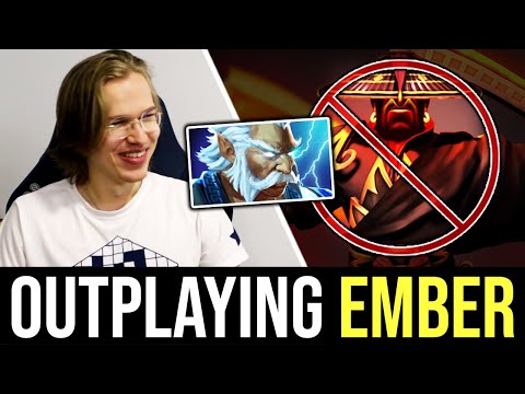 Topson ZEUS - Outplaying EMBER SPIRIT Mid DOTA 2