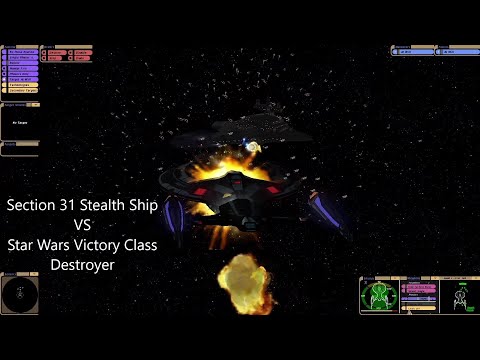 Section 31 Stealth Ship VS Star Wars Victory Class Destroyer | Star Wars VS Star Trek | Bridge Comma