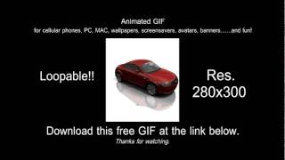 Animated GIF Audi TT red