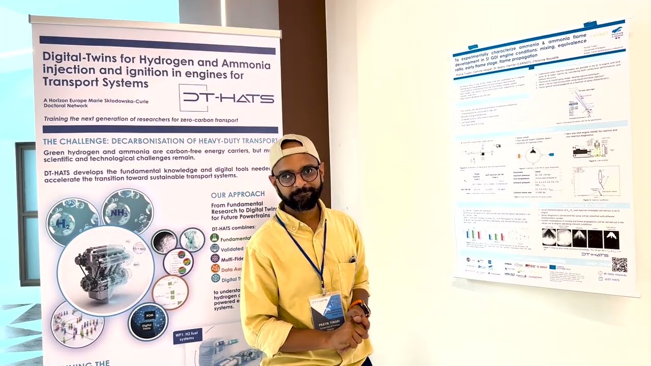 DT-HATS: Meet DC9 Pratik Tiwari | Investigating Ammonia Spray and Flame Development in Engines