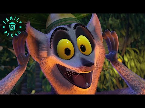 The Crew Meet King Julien and the Lemurs | Madagascar
