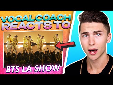 VOCAL COACH Reacts to BTS INSANE LA Show Highlights (PERMISSION TO DANCE ON STAGE)