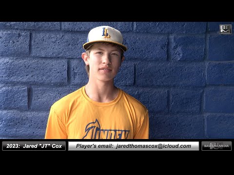 2023 Jared "JT" Cox 4.1 GPA - Athletic Middle Infielder Baseball Skills Video - Linden High School