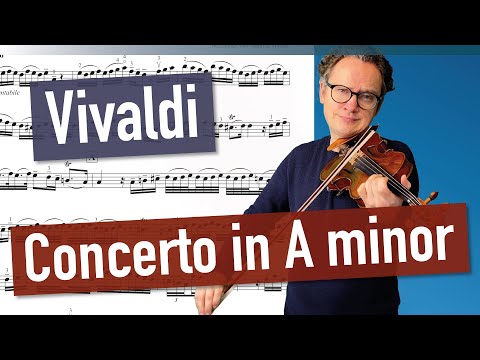 Vivaldi Violin Concerto in A minor, RV 356 | 2nd. mov. | Violin Sheet Music | Piano Accompaniment