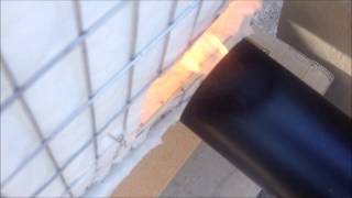 First time trying a ceramic bisque firing in a home made, ceramic fiber Raku kiln with propane