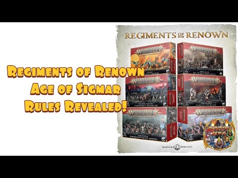 Regiments of Renown Rules Revealed