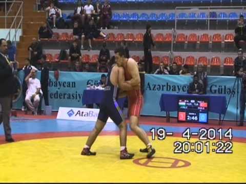 AWFCUP2014 / Dominik Lajsz (HUN) - Bilal Enes (TUR) - GR cadet 85 kg gold medal match