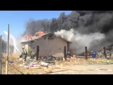 Apartment fire in Calwa