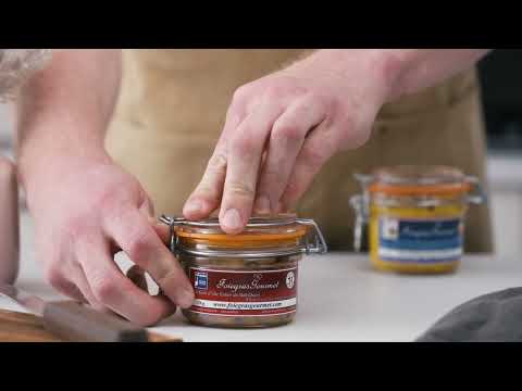 How to open a glass jar of whole foie gras?