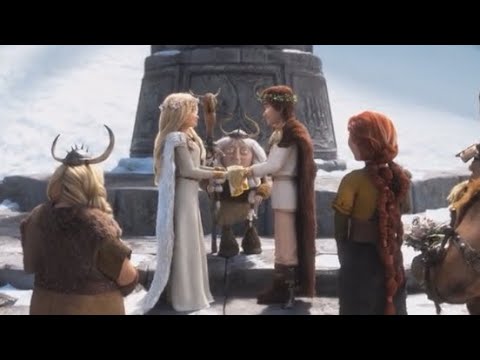 How to train your dragon 3, The hidden world (2019) | Hiccups and Astrids wedding on new berk