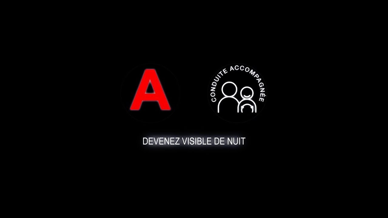 Disque jeune conducteur, A, Visible la nuit, Réfléchissant, à plus de 200 mètres