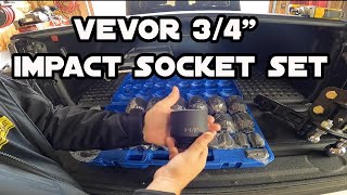 VEVOR Impact Socket Set 3/4 Inches 29 Piece Review #tools