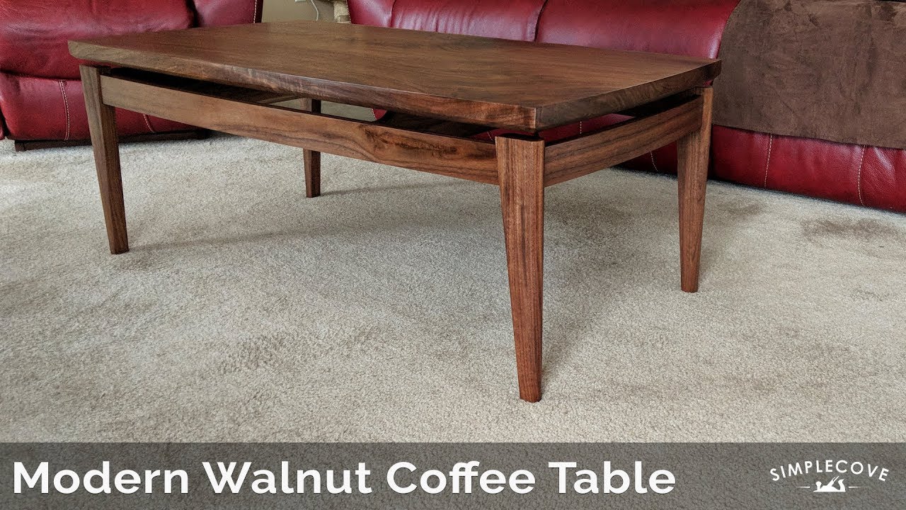 Modern Walnut Coffee Table